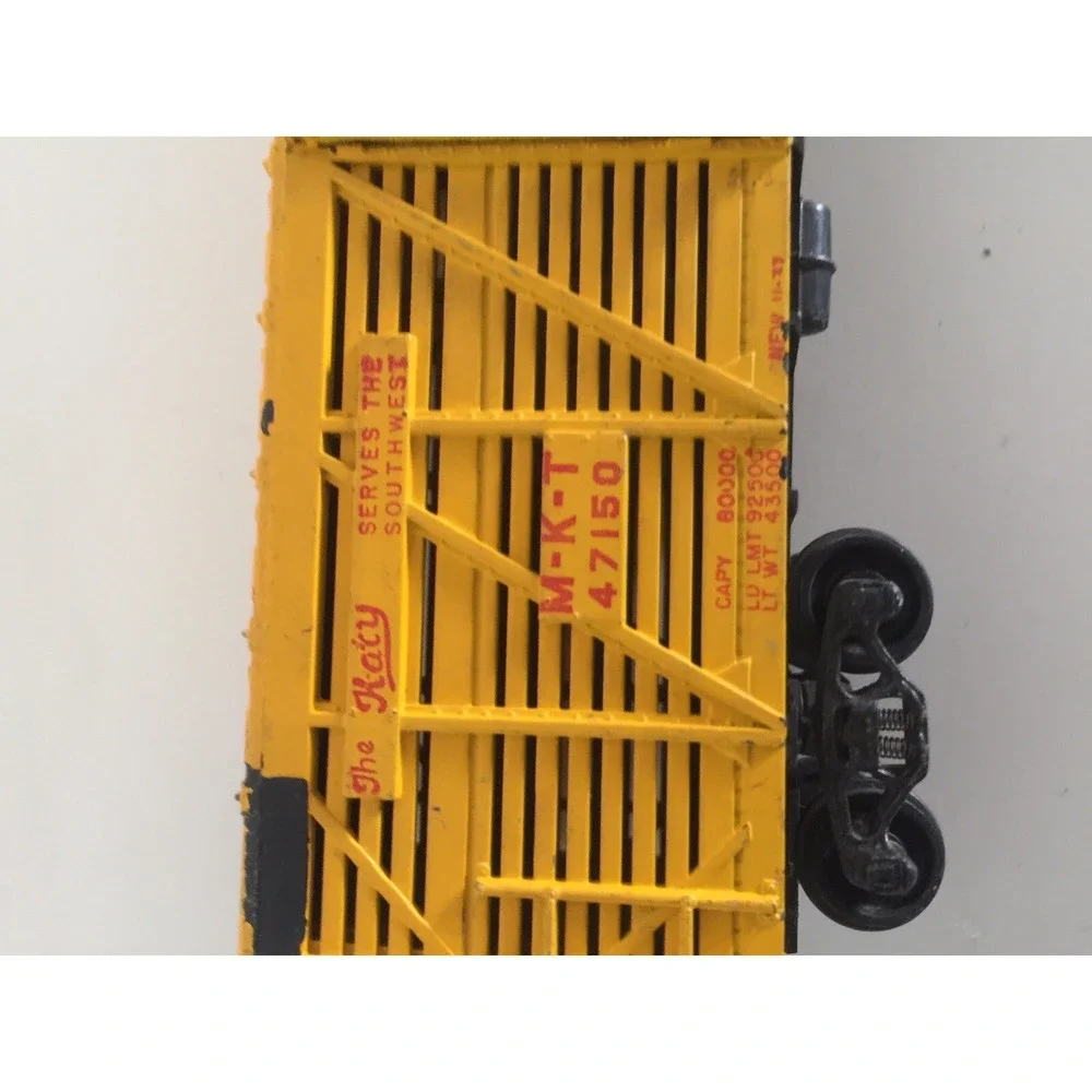 Vintage Mantua Ho Scale Model Trains Yellow The Katy Gratebox/ Green Grate‎ TLC